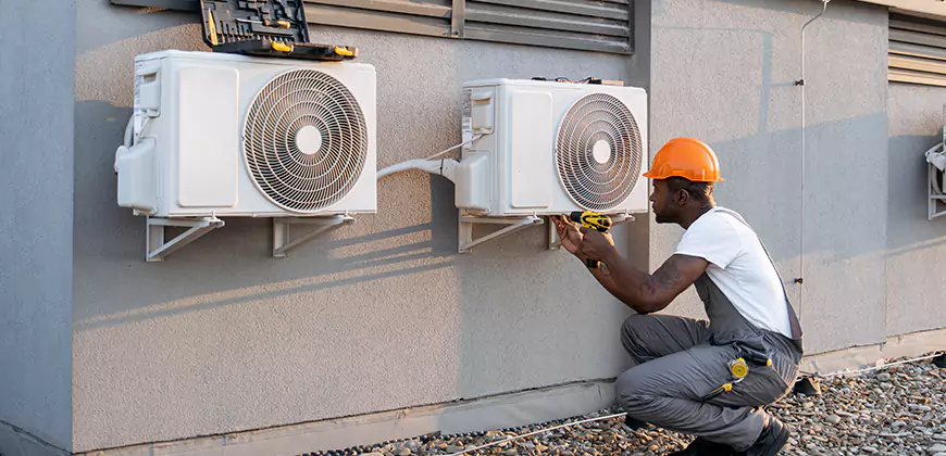 Central AC Outdoor Unit Cleaning in Escondido